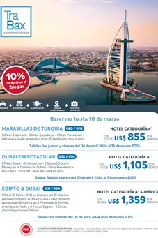 Oferta de viaje exoticos turquia dubai egipto precios